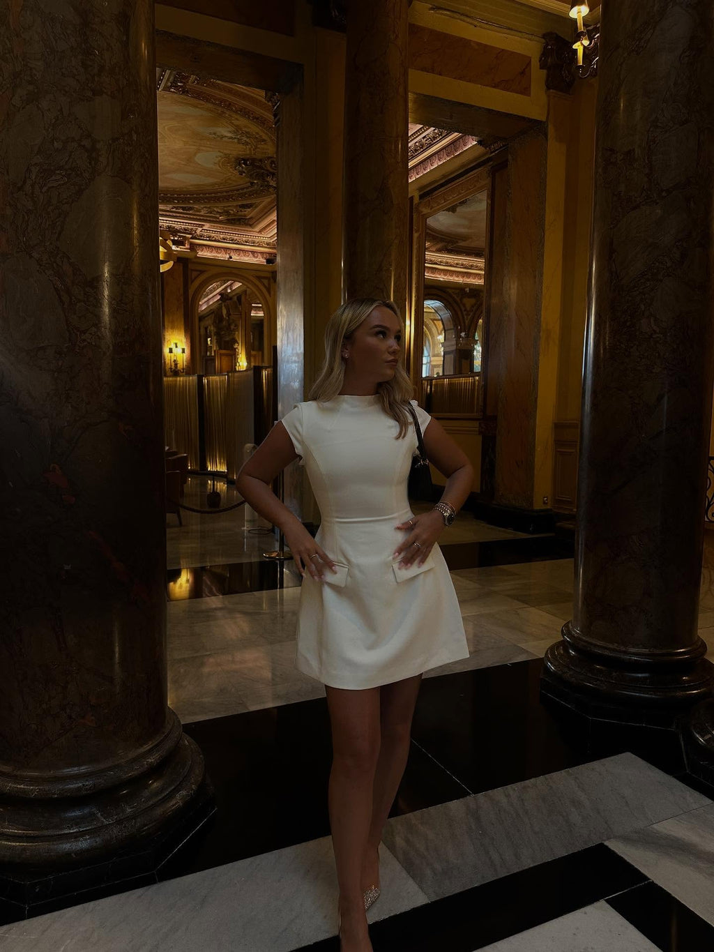 Fioren | Elegant Women's Mini Dress with Pocket