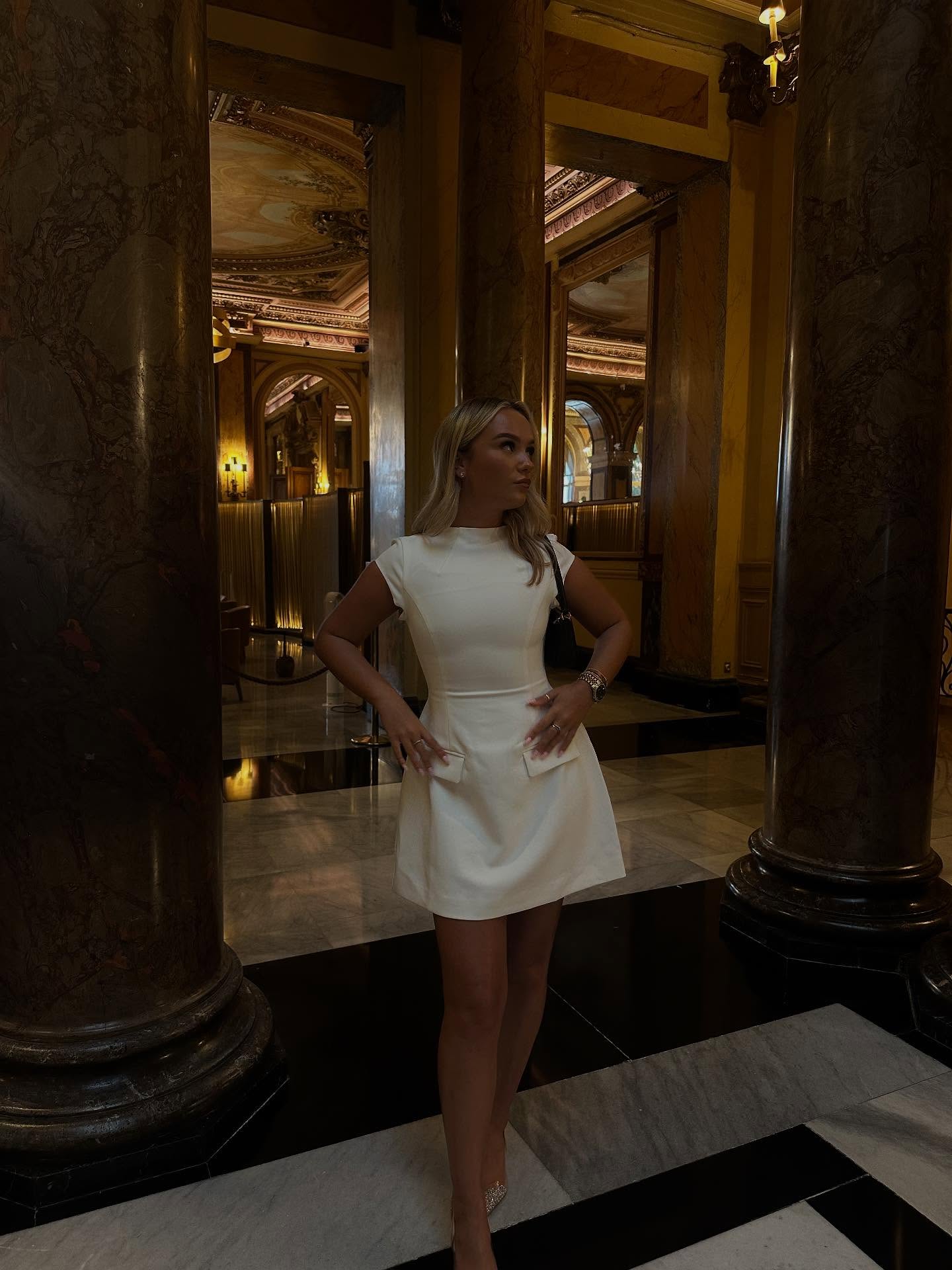 Fioren | Elegant Women's Mini Dress with Pocket