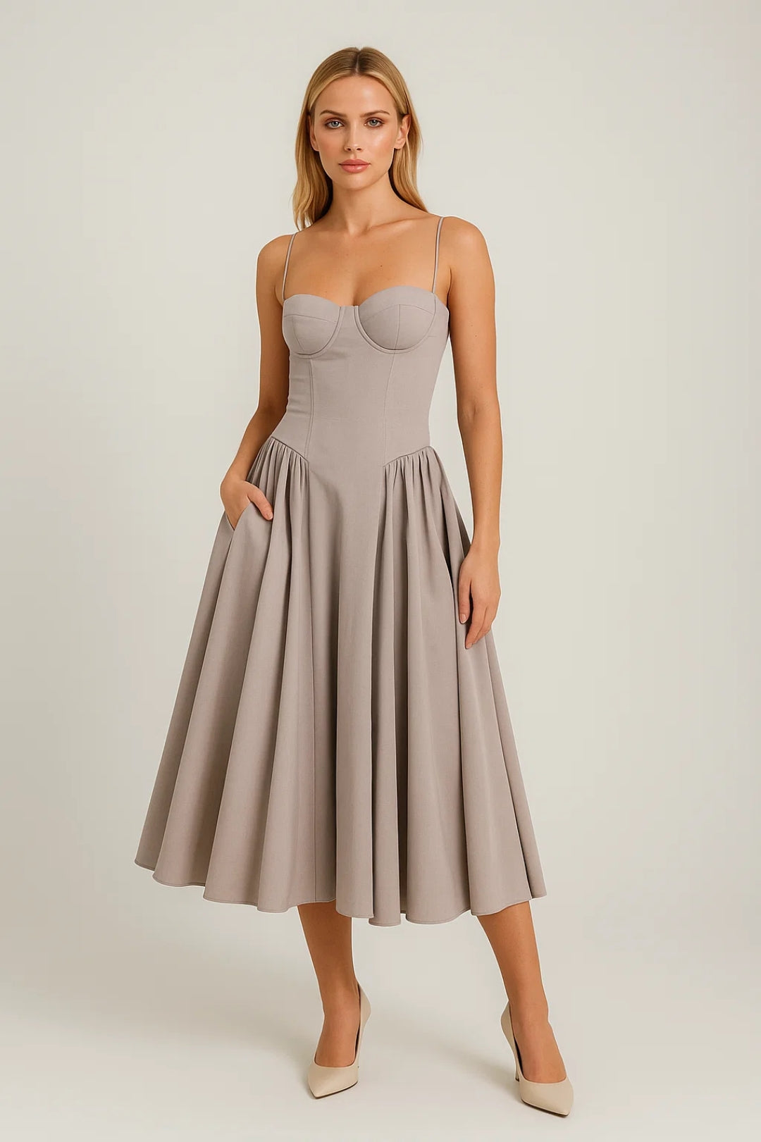 Ladies Dress | Elegant | Spaghetti Straps