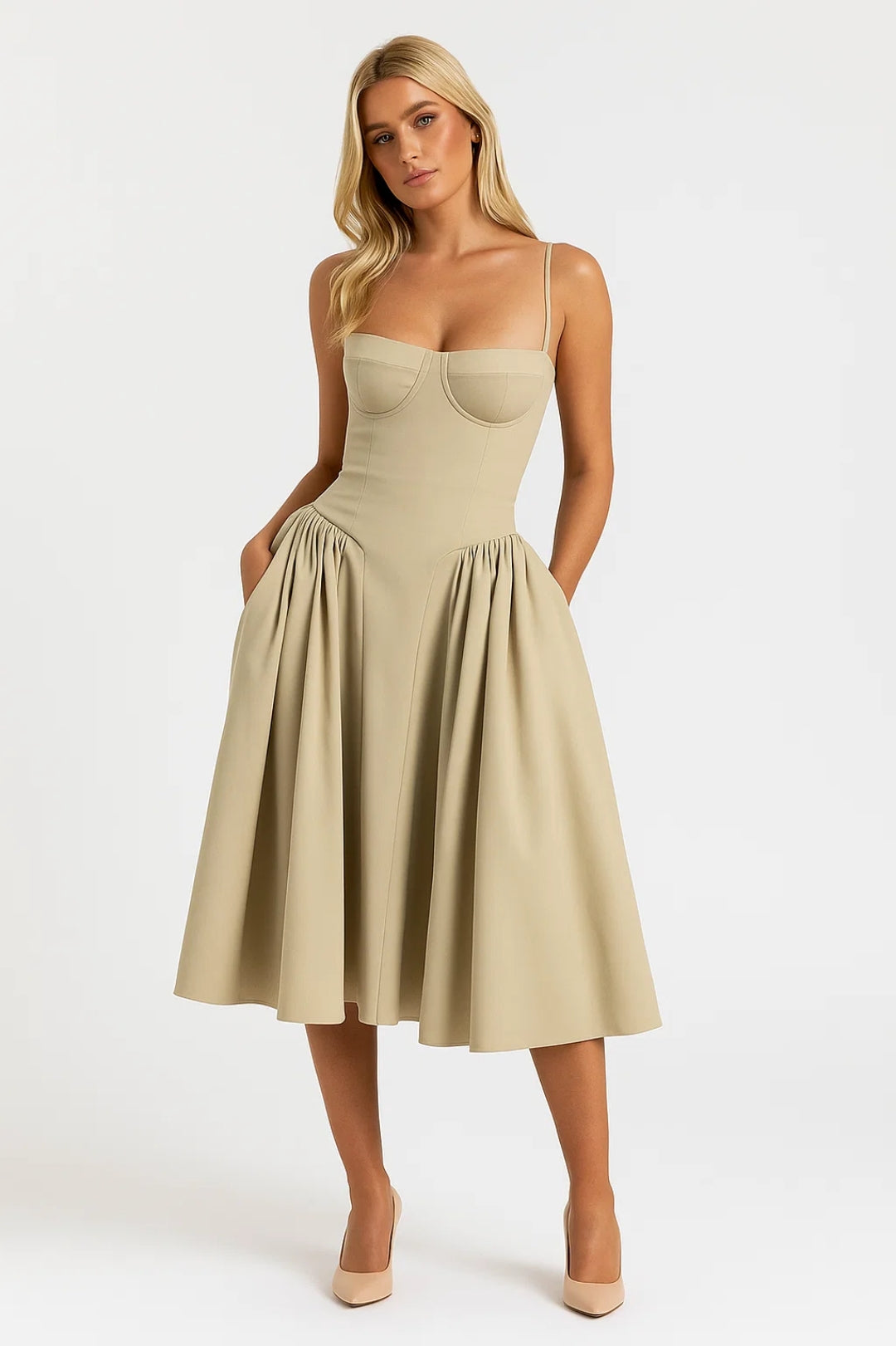 Ladies Dress | Elegant | Spaghetti Straps