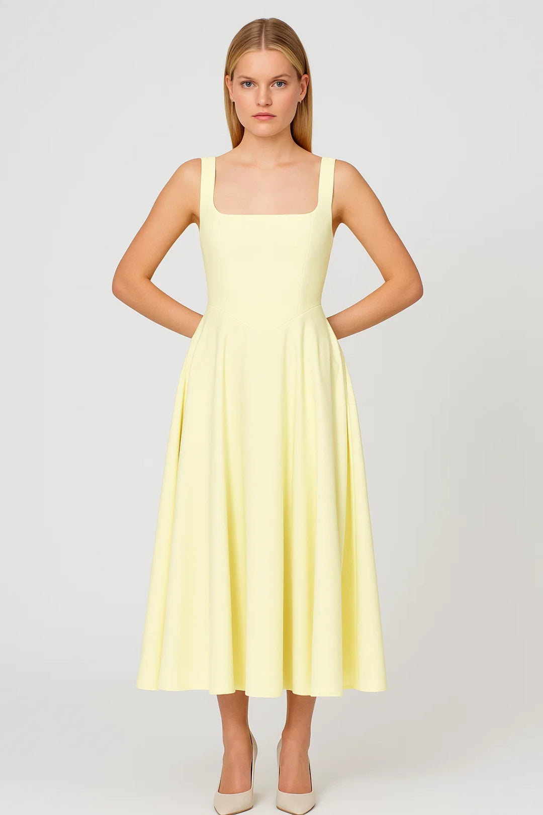 Ladies Dress | Elegant | Square Neck