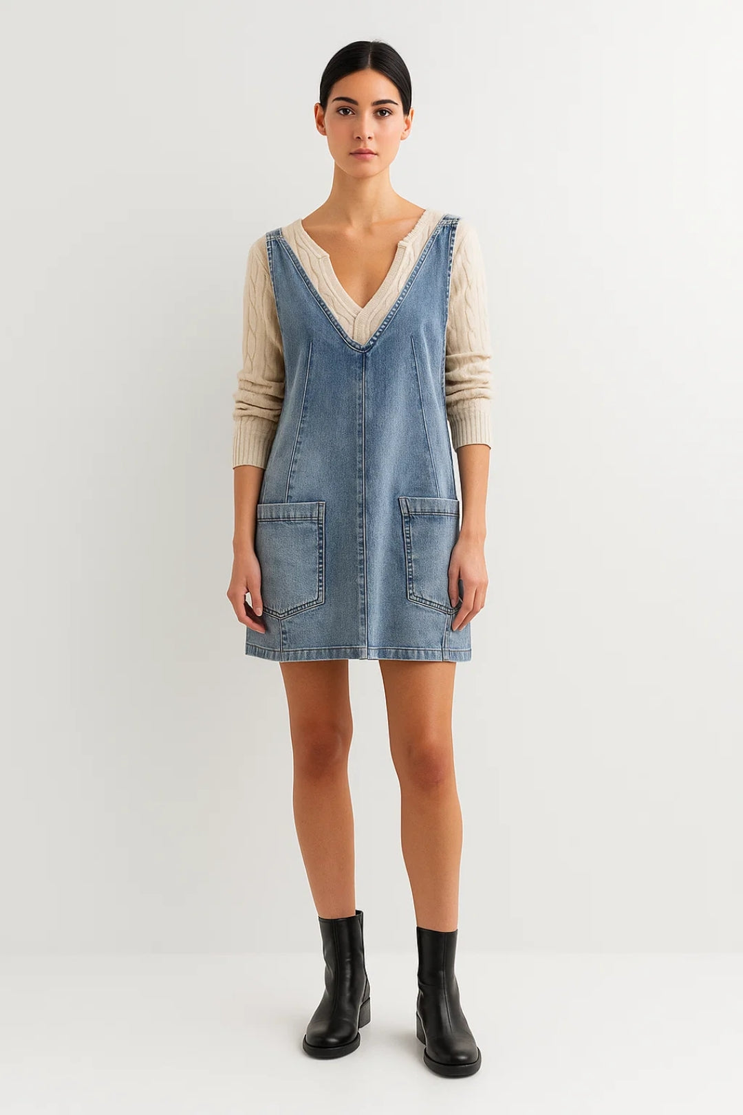 Ladies Dress | Straight | V-Neck