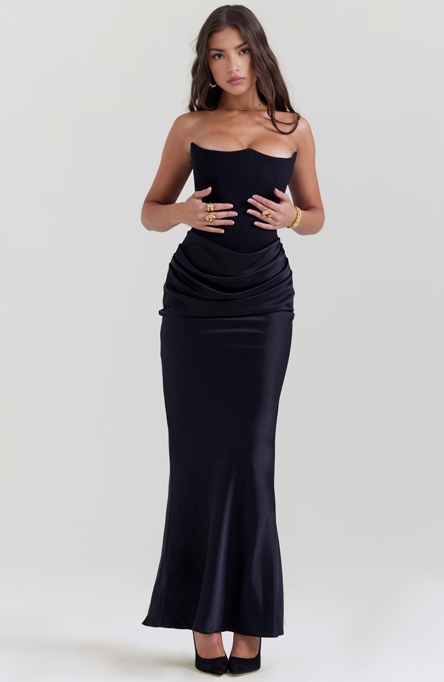 Abigail | Strapless Maxi Dress
