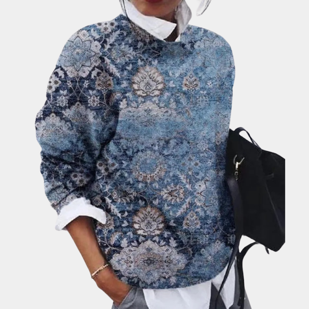 Alice | Women's Printed Crewneck Sweater