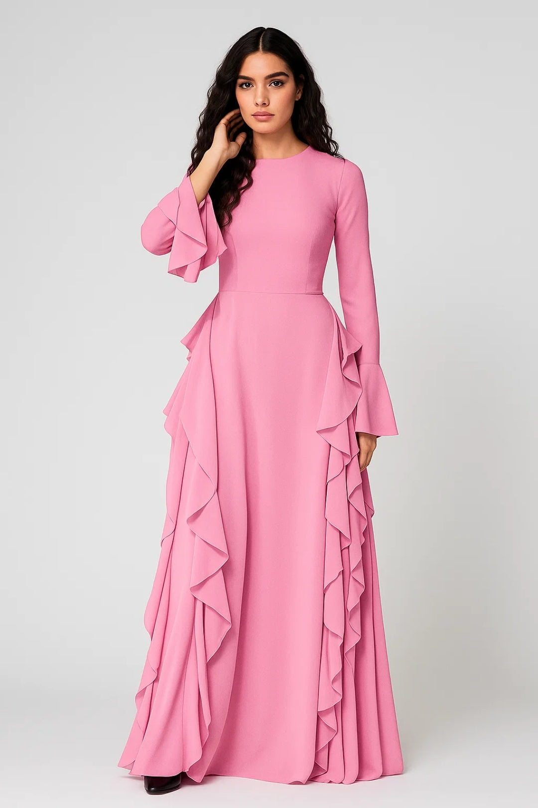 Ladies Dress | Elegant Fitted | Long Sleeve | Spring