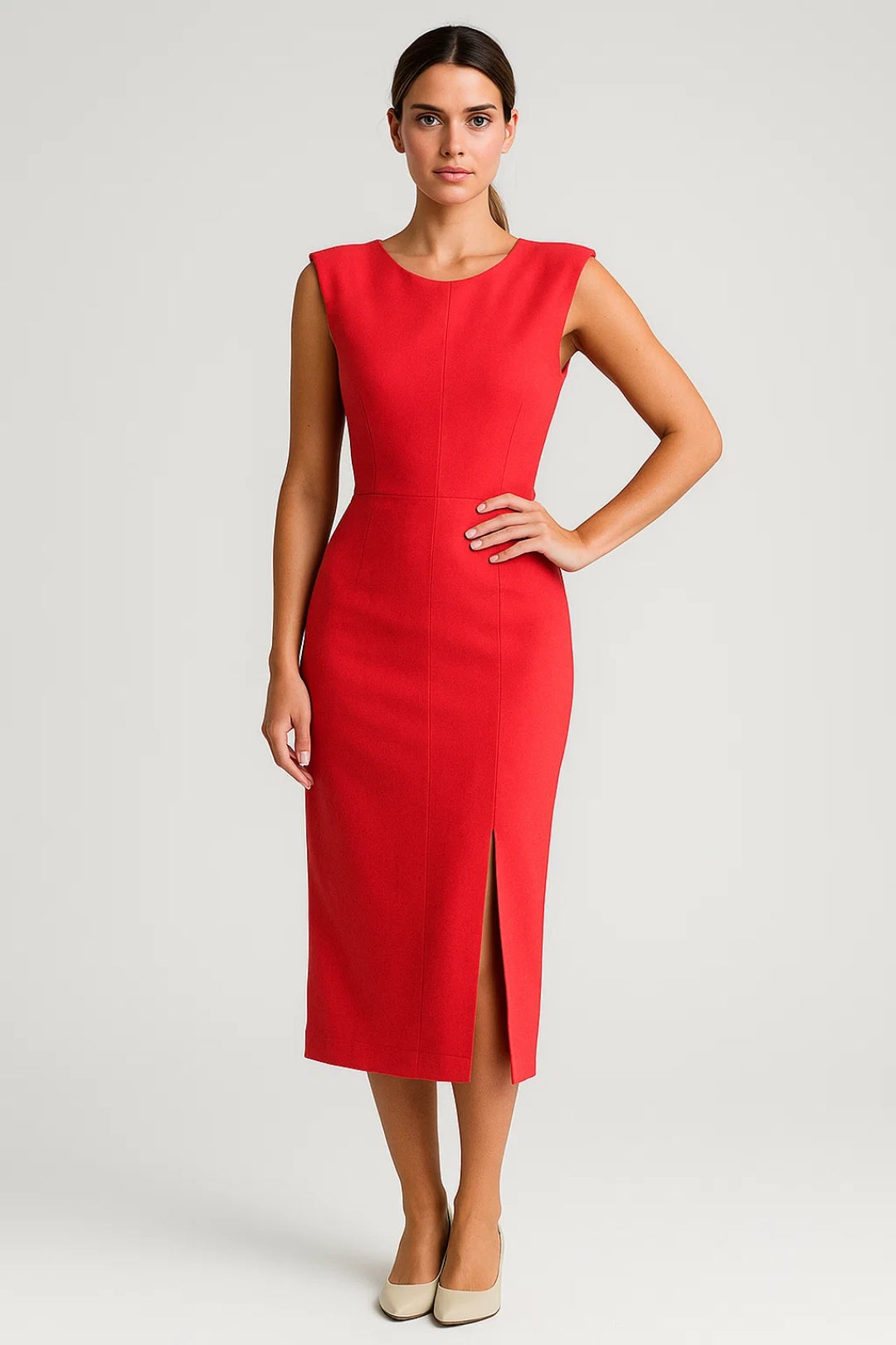 Ladies Dress | Elegant Fitted | Sleeveless | Spring