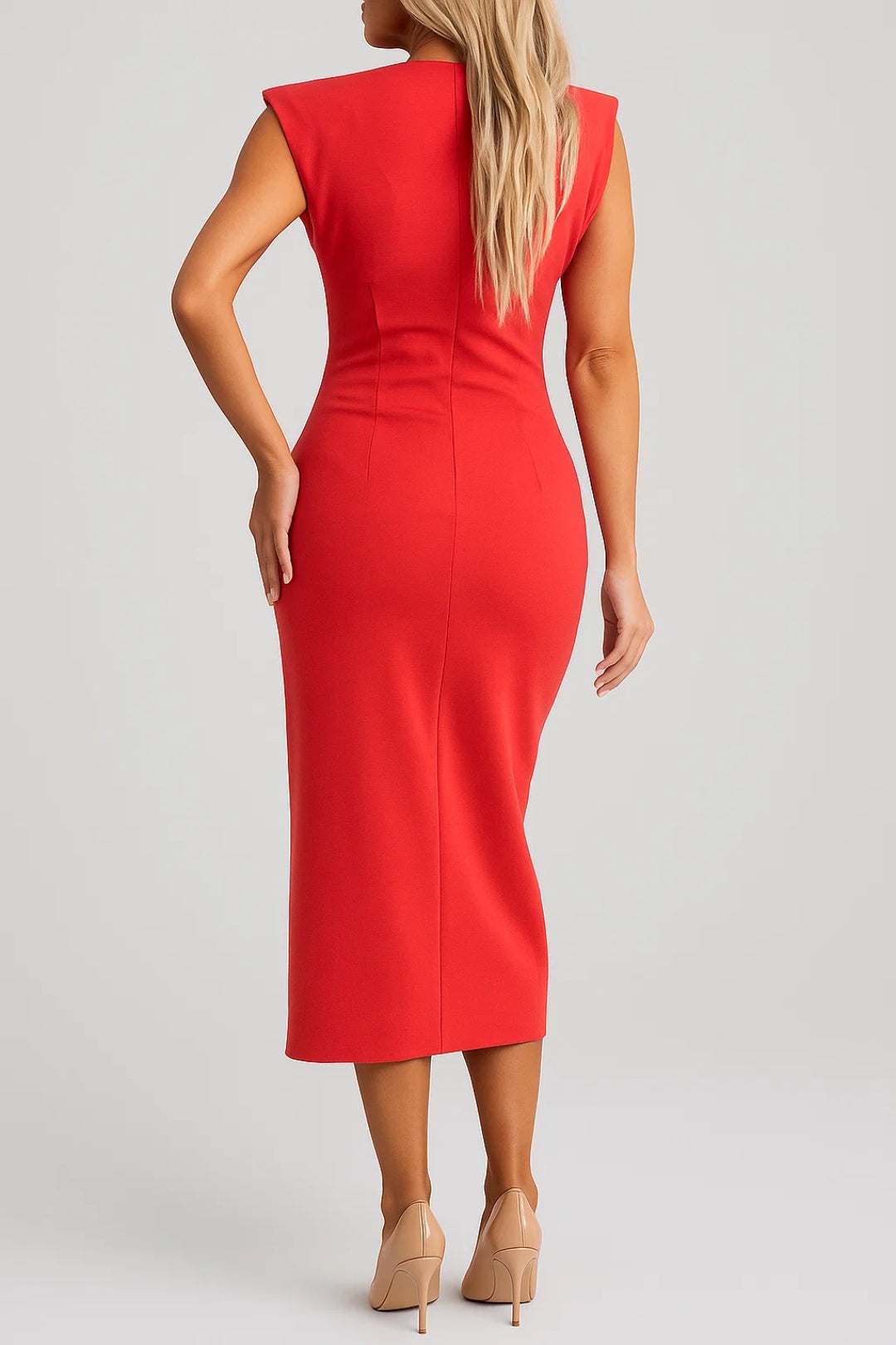 Ladies Dress | Elegant Fitted | Sleeveless | Spring